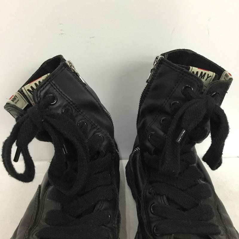メゾンミハラヤスヒロ Maison MIHARA YASUHIRO スニーカー スニーカー A14FW727 ハイカット サイドファスナー 39 無地 黒 / ブラック / black メンズ USED 古着 中古 10157522