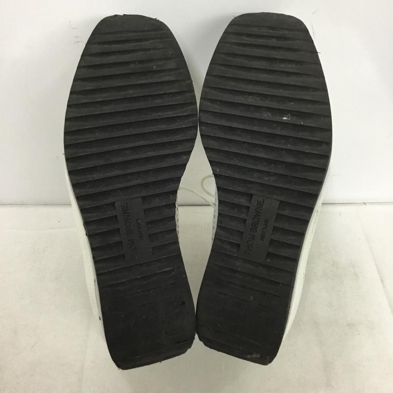 トムブラウン THOM BROWNE カジュアルシューズ カジュアルシューズ プラットフォームシューズ 厚底 レースアップシューズ 39.5  白 / ホワイト / white メンズ USED 古着 中古 10157523