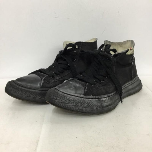 メゾンミハラヤスヒロ Maison MIHARA YASUHIRO スニーカー スニーカー B13FW701 YUCCA OG Sole Over-dyed Canvas High-top ハイカット 40 ロゴ、文字 黒 / ブラック / black メンズ USED 古着 中古 10157525