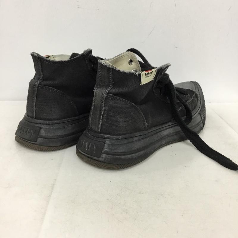メゾンミハラヤスヒロ Maison MIHARA YASUHIRO スニーカー スニーカー B13FW701 YUCCA OG Sole Over-dyed Canvas High-top ハイカット 40 ロゴ、文字 黒 / ブラック / black メンズ USED 古着 中古 10157525