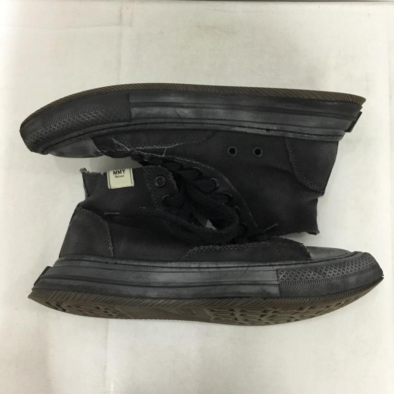 メゾンミハラヤスヒロ Maison MIHARA YASUHIRO スニーカー スニーカー B13FW701 YUCCA OG Sole Over-dyed Canvas High-top ハイカット 40 ロゴ、文字 黒 / ブラック / black メンズ USED 古着 中古 10157525