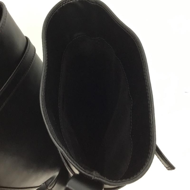 ザラ ZARA ブーツ ロングブーツ 2055 610 800 バックル付き乗馬ブーツ EUR39 無地 黒 / ブラック / black レディース USED 古着 中古 10157526