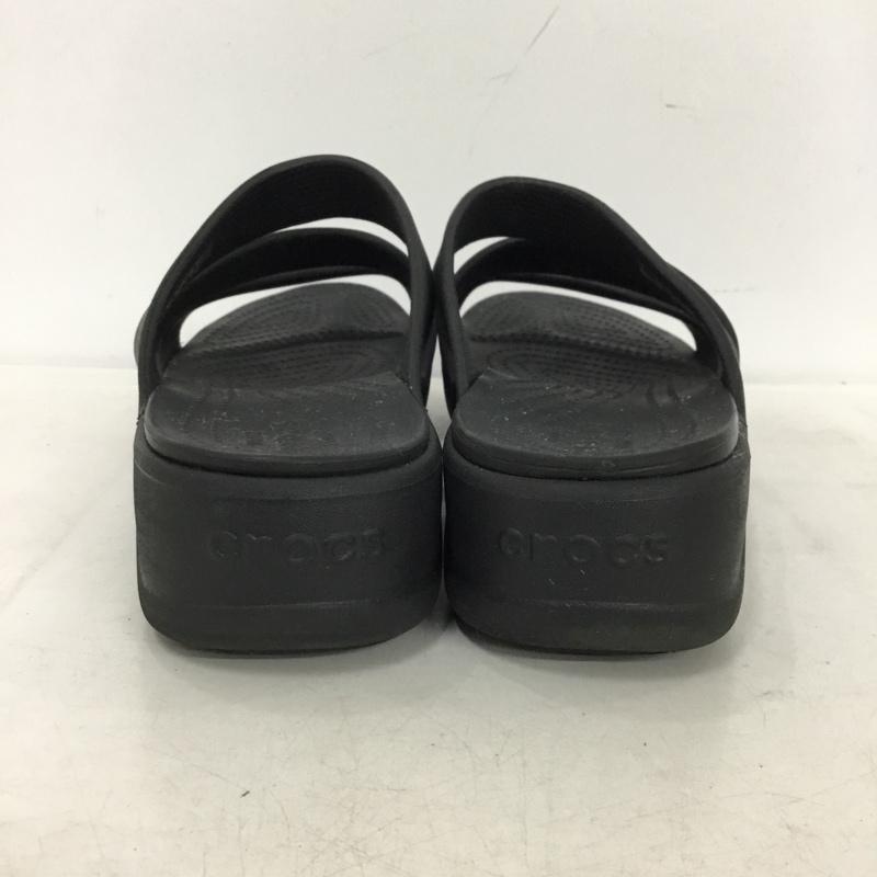 クロックス crocs サンダル サンダル 206304 ウェッジヒールサンダル W9 ロゴ、文字 黒 / ブラック / black レディース USED 古着 中古 10157529