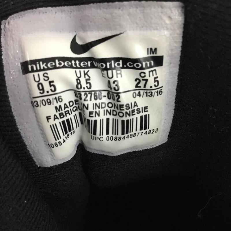ナイキ NIKE スニーカー スニーカー 832766-002 MARXMAN PREMIUM 27.5cm 27.5cm ワンポイント 黒 / ブラック / black メンズ USED 古着 中古 10157530
