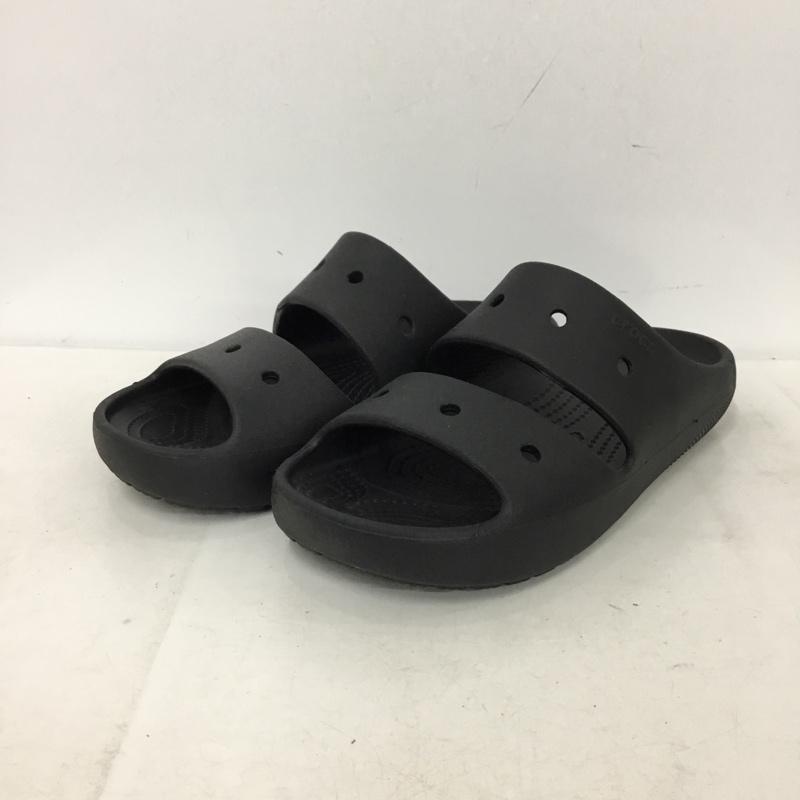 クロックス crocs サンダル サンダル 209403 クラシック サンダル 2.0 W8 ロゴ、文字 黒 / ブラック / black レディース USED 古着 中古 10157531