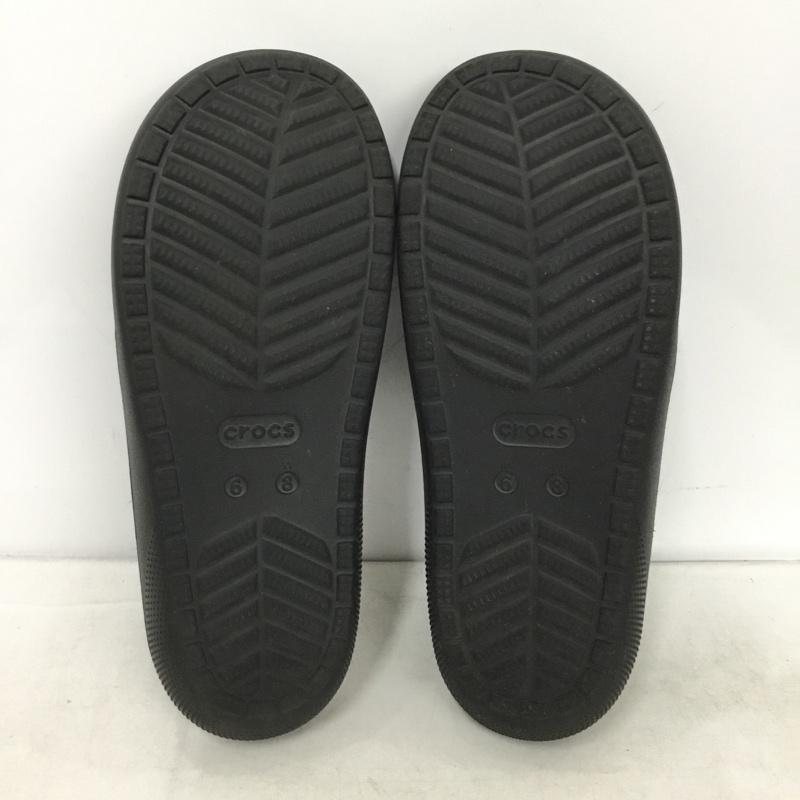 クロックス crocs サンダル サンダル 209403 クラシック サンダル 2.0 W8 ロゴ、文字 黒 / ブラック / black レディース USED 古着 中古 10157531
