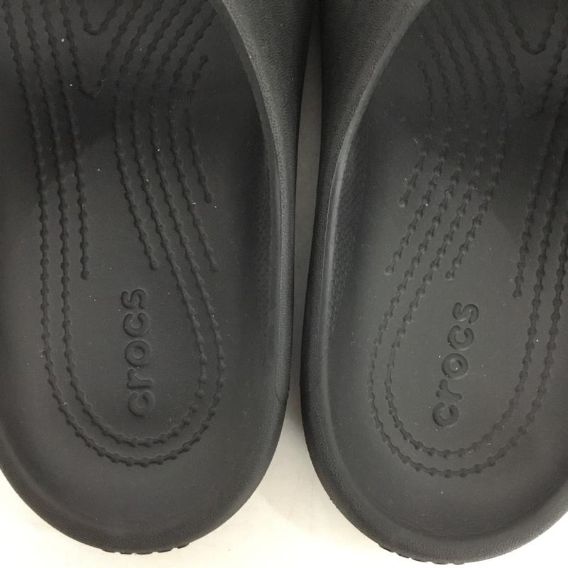クロックス crocs サンダル サンダル 209403 クラシック サンダル 2.0 W8 ロゴ、文字 黒 / ブラック / black レディース USED 古着 中古 10157531