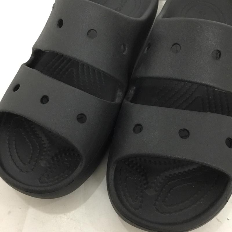 クロックス crocs サンダル サンダル 209403 クラシック サンダル 2.0 W8 ロゴ、文字 黒 / ブラック / black レディース USED 古着 中古 10157531
