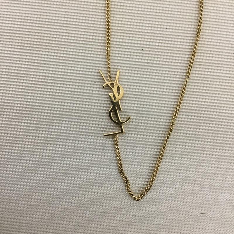 サンローラン SAINTLAURENT アクセサリー ブレスレット、バングル YSLモノグラムチャーム チェーンブレスレット カサンドラ チャームブレスレット ロゴ、文字 金 / ゴールド / gold color レディース USED 古着 中古 10157538