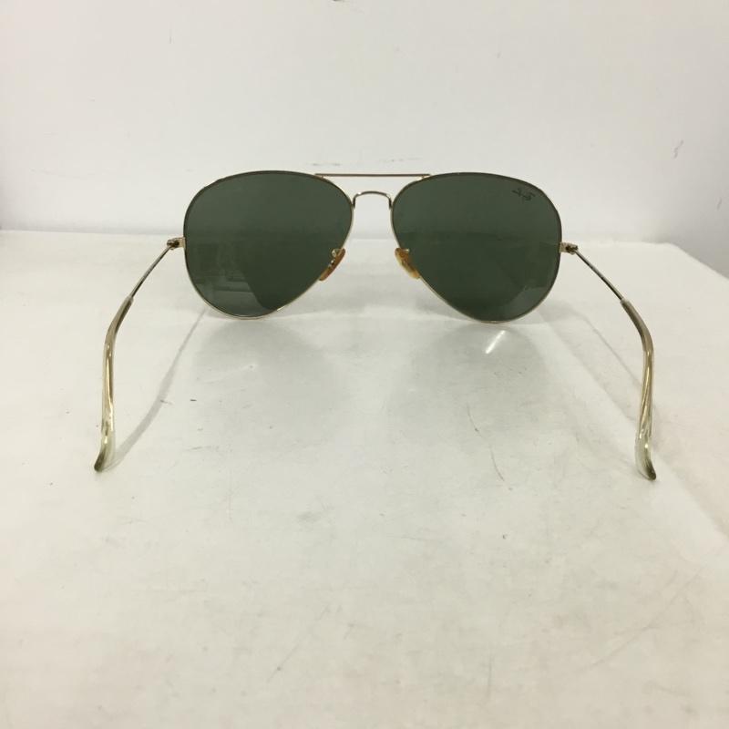 レイバン Ray-Ban めがね・サングラス サングラス RB3026 L2846 アビエーター ラージメタル2 ケース付きカラーレンズ ロゴ、文字 金 / ゴールド / gold color X 緑 / グリーン / green メンズ USED 古着 中古 10157539