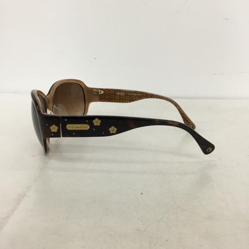 コーチ COACH めがね・サングラス サングラス CASSANDRA ロゴ、文字 茶 / ブラウン / brown X 金 / ゴールド / gold color レディース USED 古着 中古 10157541