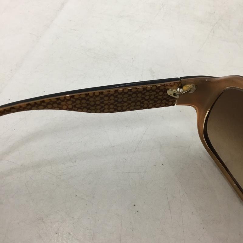 コーチ COACH めがね・サングラス サングラス CASSANDRA ロゴ、文字 茶 / ブラウン / brown X 金 / ゴールド / gold color レディース USED 古着 中古 10157541