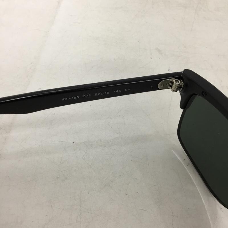 レイバン Ray-Ban めがね・サングラス サングラス RB4190 877 クラブマスター スクエア ロゴ、文字 黒 / ブラック / black メンズ USED 古着 中古 10157544