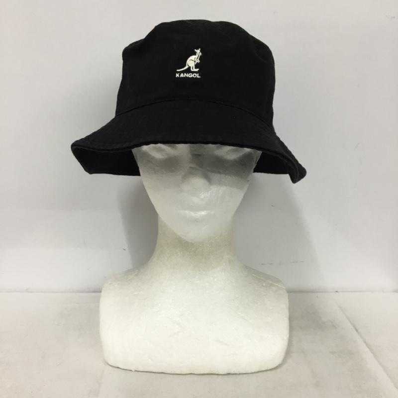 カンゴール KANGOL 帽子 ハット K4224HT Washed Bucket バケットハット ロゴ、文字 黒 / ブラック / black メンズ USED 古着 中古 10157545