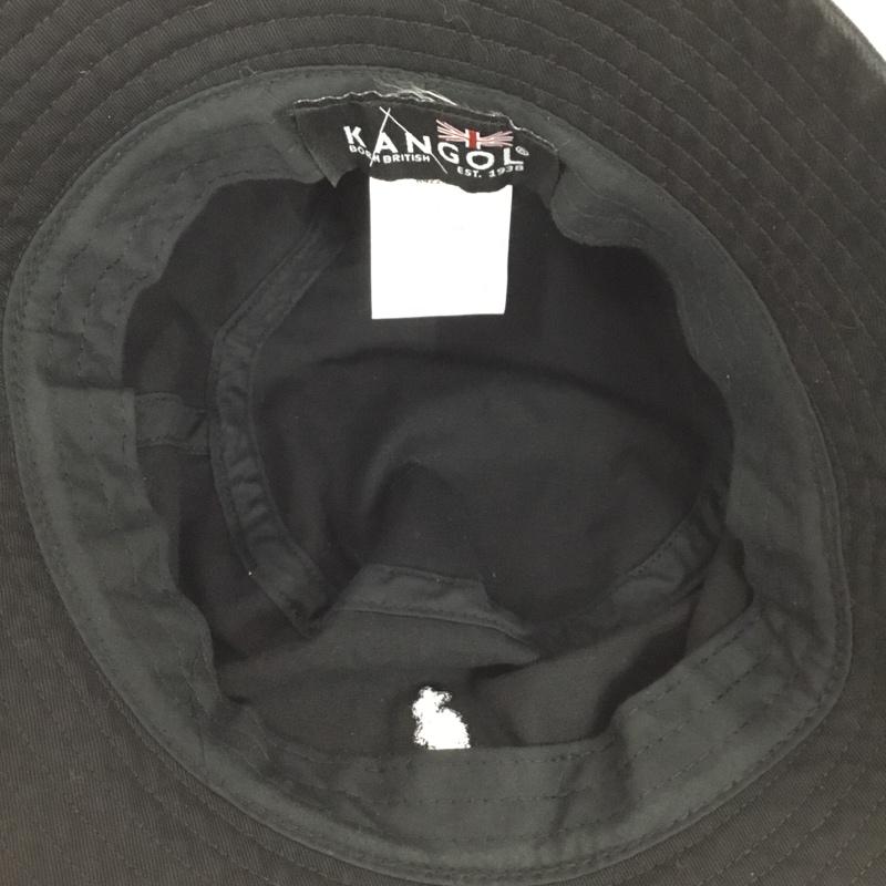 カンゴール KANGOL 帽子 ハット K4224HT Washed Bucket バケットハット ロゴ、文字 黒 / ブラック / black メンズ USED 古着 中古 10157545