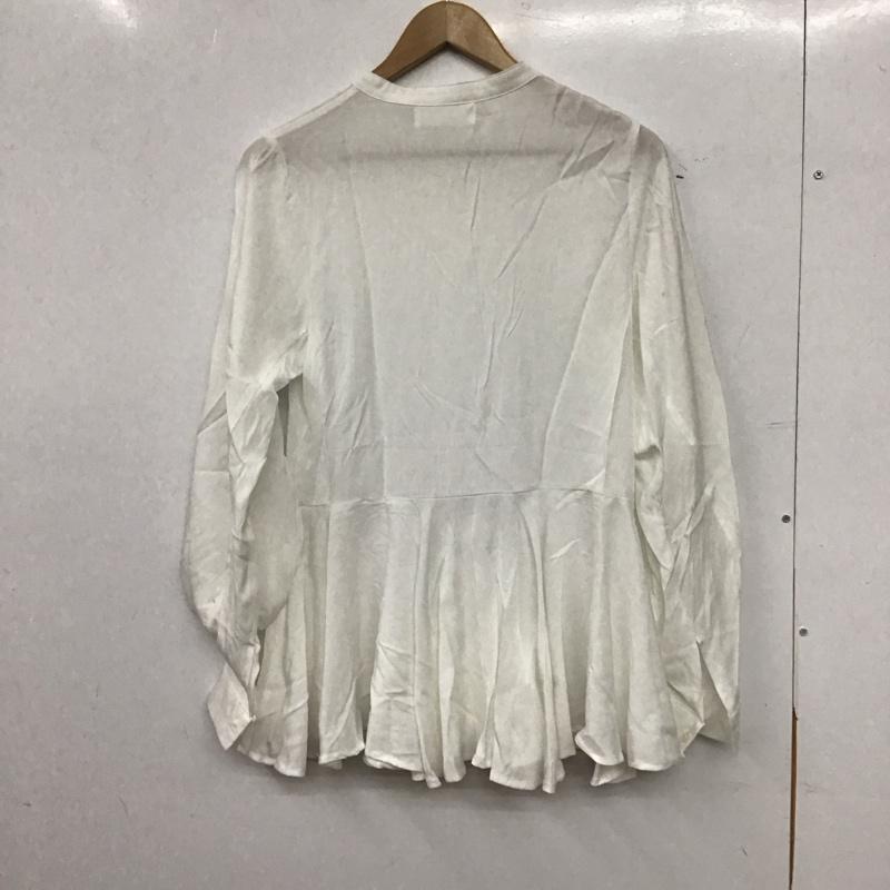 ラバンダ LAVANDA シャツ、ブラウス 長袖 タグ付 FREE 無地 白 / ホワイト / white レディース USED 古着 中古 10157547