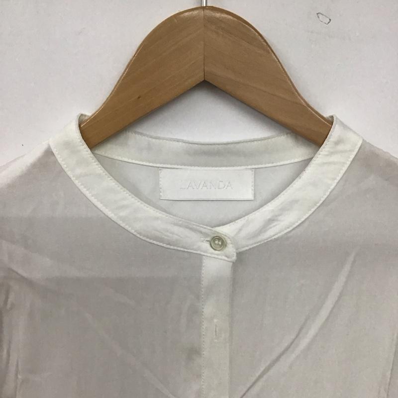 ラバンダ LAVANDA シャツ、ブラウス 長袖 タグ付 FREE 無地 白 / ホワイト / white レディース USED 古着 中古 10157547
