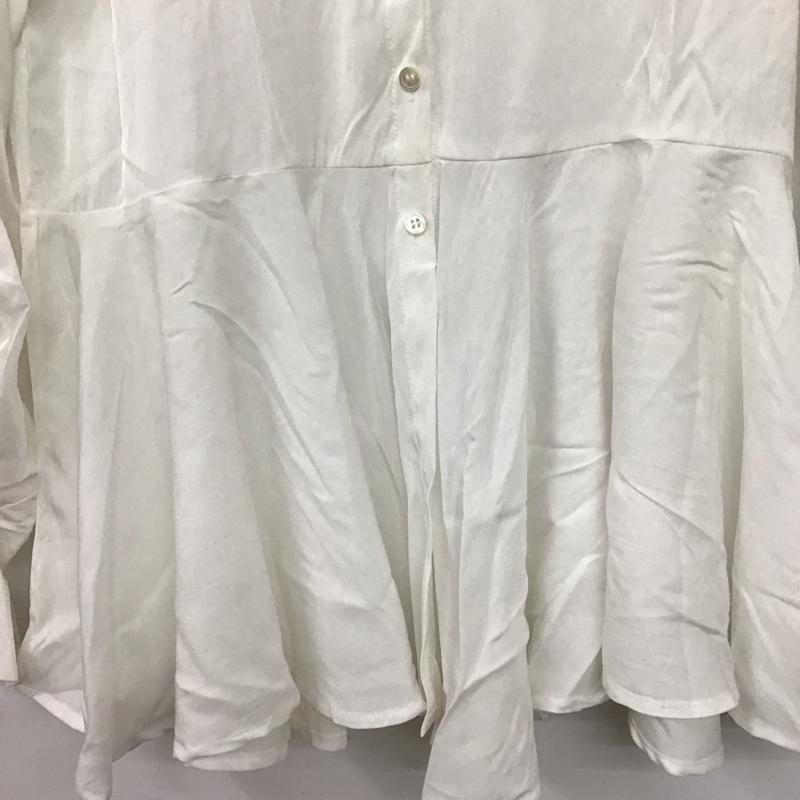 ラバンダ LAVANDA シャツ、ブラウス 長袖 タグ付 FREE 無地 白 / ホワイト / white レディース USED 古着 中古 10157547