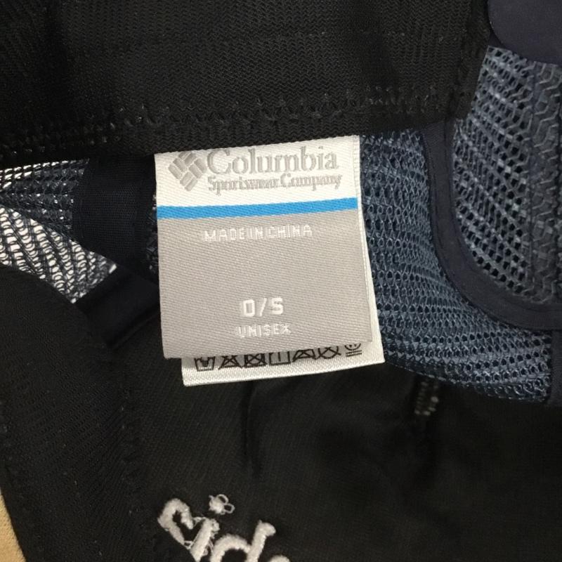コロンビア Columbia 帽子 キャップ 123 PU5632 メッシュキャップ ヘイレイクキャップ ロゴ、文字 紺 / ネイビー / navy X ベージュ / ベージュ / beige メンズ USED 古着 中古 10157549