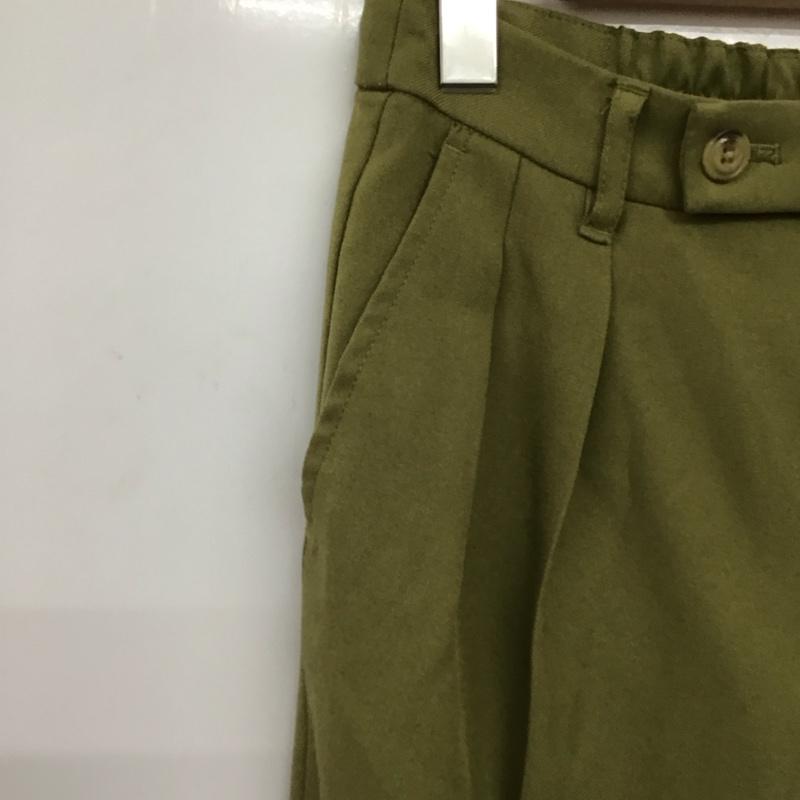 ローリーズファーム LOWRYS FARM パンツ スラックス L 無地 カーキ / カーキ / khaki レディース USED 古着 中古 10157552