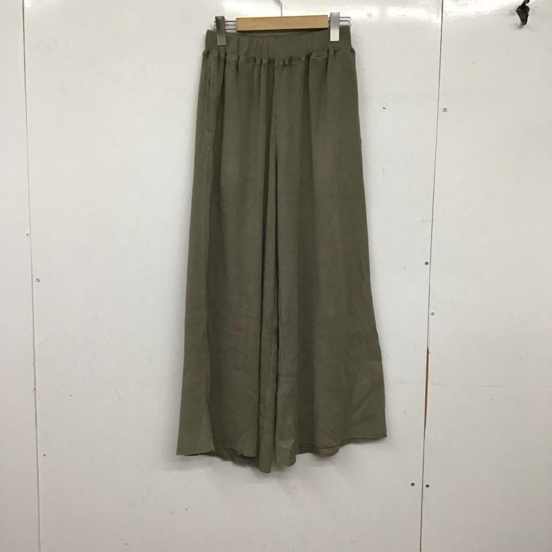 アナザーエディション Anather Edition ボトムス ボトムス リブパンツ 無地 カーキ / カーキ / khaki レディース USED 古着 中古 10157553