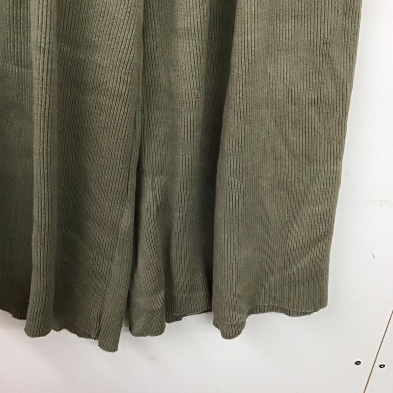 アナザーエディション Anather Edition ボトムス ボトムス リブパンツ 無地 カーキ / カーキ / khaki レディース USED 古着 中古 10157553