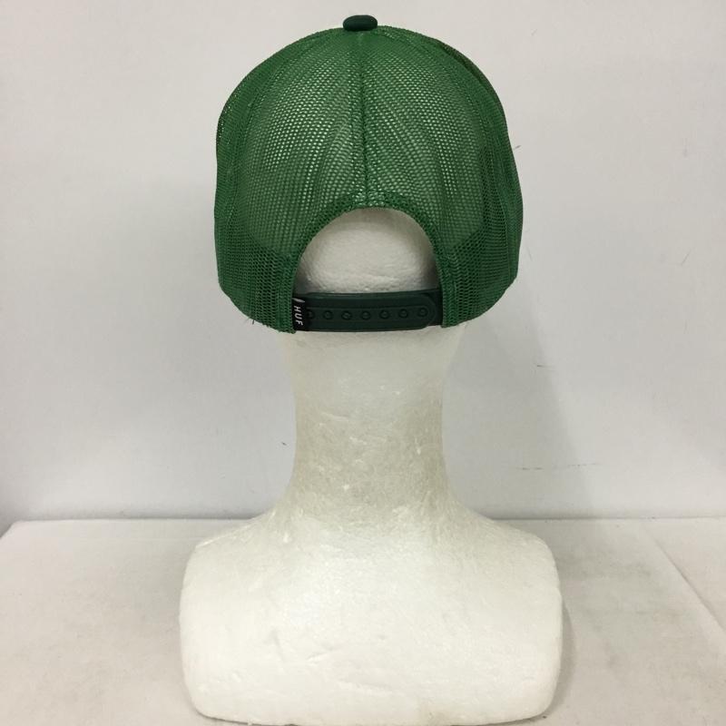 ハフ HUF 帽子 キャップ HT00849 AUTO GLASS TRUCKER メッシュ ロゴ、文字 緑 / グリーン / green メンズ USED 古着 中古 10157557