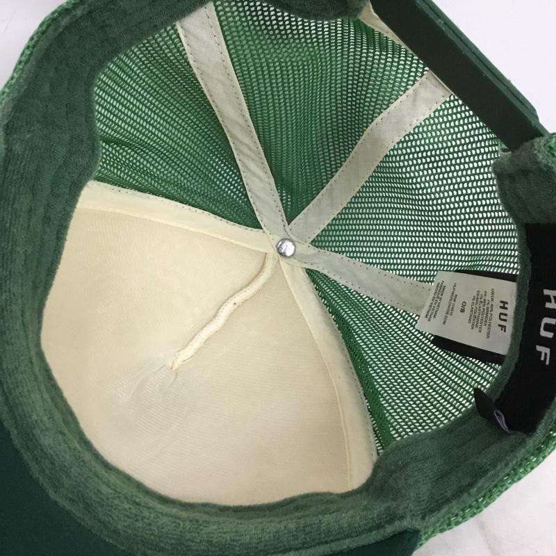 ハフ HUF 帽子 キャップ HT00849 AUTO GLASS TRUCKER メッシュ ロゴ、文字 緑 / グリーン / green メンズ USED 古着 中古 10157557