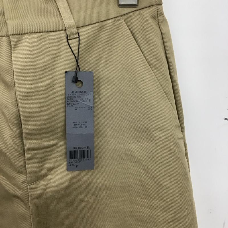 ジーナシス JEANASIS パンツ チノパン センタープレスチノパンツ FREE 無地 ベージュ / ベージュ / beige レディース USED 古着 中古 10157560