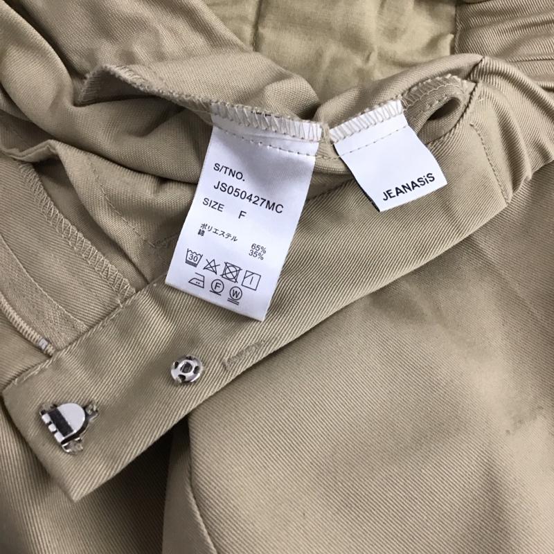 ジーナシス JEANASIS パンツ チノパン センタープレスチノパンツ FREE 無地 ベージュ / ベージュ / beige レディース USED 古着 中古 10157560