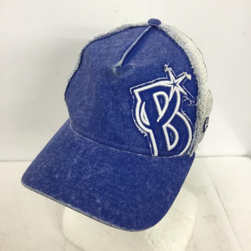 ニューエラ NEW ERA 帽子 キャップ 横浜DeNAベイスターズ メッシュキャップ ロゴ、文字 白 / ホワイト / white X 青 / ブルー / blue メンズ USED 古着 中古 10157561