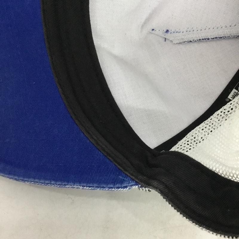 ニューエラ NEW ERA 帽子 キャップ 横浜DeNAベイスターズ メッシュキャップ ロゴ、文字 白 / ホワイト / white X 青 / ブルー / blue メンズ USED 古着 中古 10157561