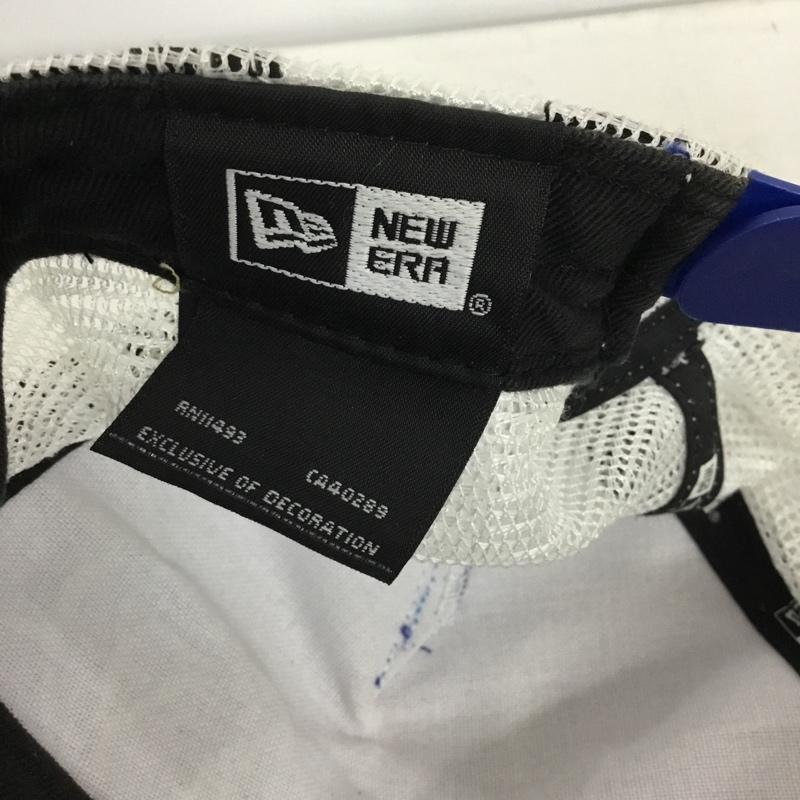 ニューエラ NEW ERA 帽子 キャップ 横浜DeNAベイスターズ メッシュキャップ ロゴ、文字 白 / ホワイト / white X 青 / ブルー / blue メンズ USED 古着 中古 10157561