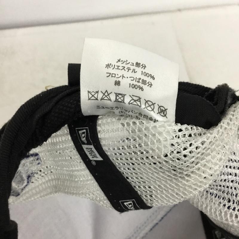 ニューエラ NEW ERA 帽子 キャップ 横浜DeNAベイスターズ メッシュキャップ ロゴ、文字 白 / ホワイト / white X 青 / ブルー / blue メンズ USED 古着 中古 10157561