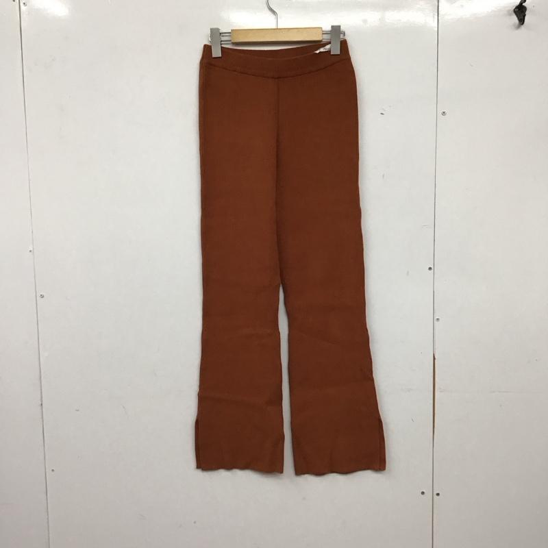 フリークスストア FREAK S STORE ボトムス ボトムス F20-LTK-29 リブフレアパンツ リブニットパンツ S 無地 茶 / ブラウン / brown レディース USED 古着 中古 10157565