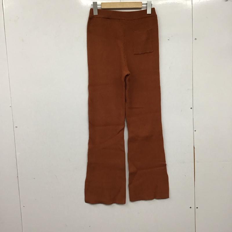 フリークスストア FREAK S STORE ボトムス ボトムス F20-LTK-29 リブフレアパンツ リブニットパンツ S 無地 茶 / ブラウン / brown レディース USED 古着 中古 10157565