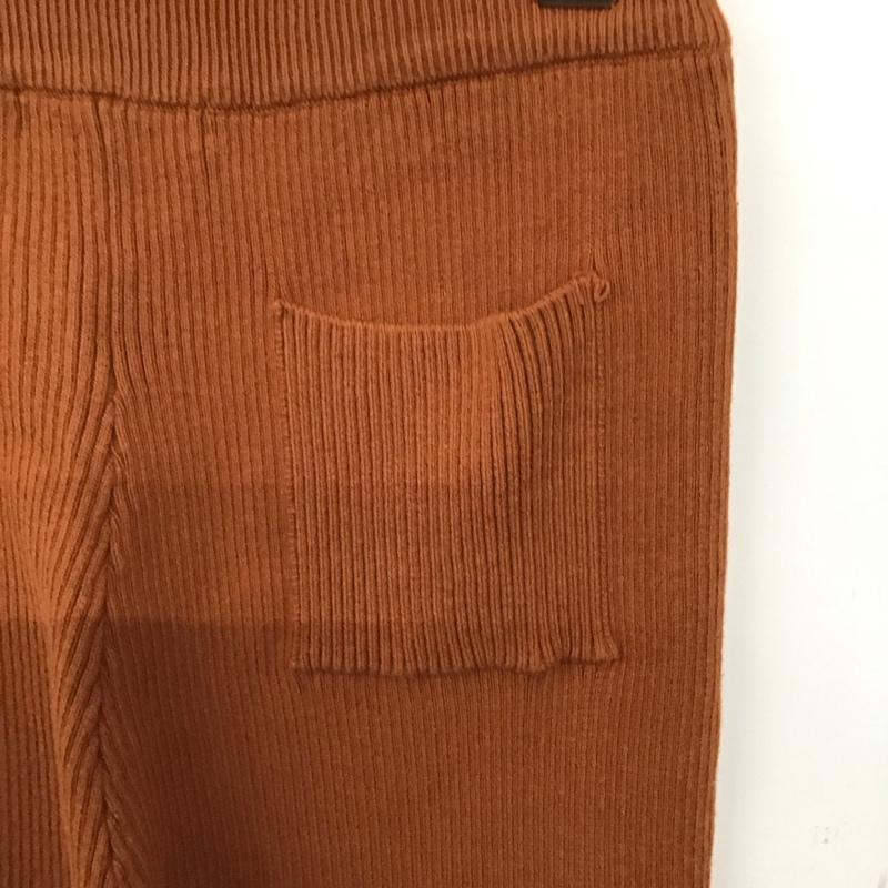 フリークスストア FREAK S STORE ボトムス ボトムス F20-LTK-29 リブフレアパンツ リブニットパンツ S 無地 茶 / ブラウン / brown レディース USED 古着 中古 10157565