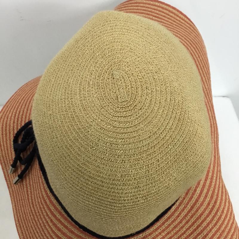 アナスイ ANNASUI 帽子 ハット ツバ広帽子 無地 ベージュ / ベージュ / beige X 桃 / ピンク / pink レディース USED 古着 中古 10157569
