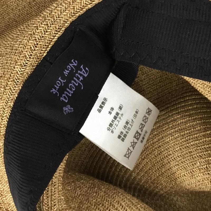 アシーナ ニューヨーク Athena New York 帽子 ハット キャペリン型ハット 無地 ベージュ / ベージュ / beige レディース USED 古着 中古 10157571