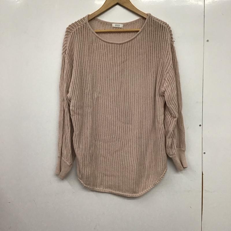 ローリーズファーム LOWRYS FARM ニット、セーター 長袖 FREE 無地 桃 / ピンク / pink レディース USED 古着 中古 10157578