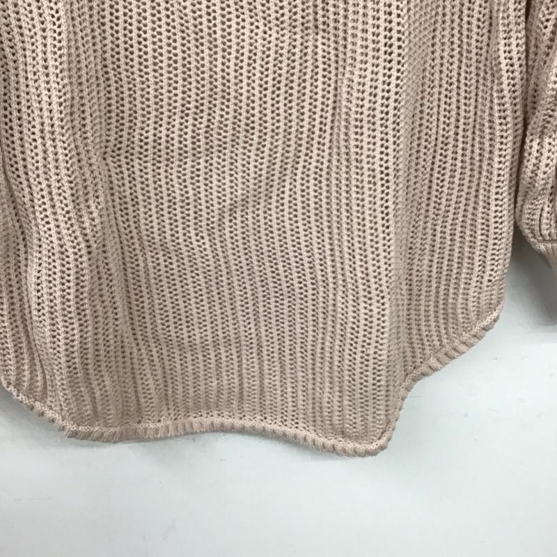 ローリーズファーム LOWRYS FARM ニット、セーター 長袖 FREE 無地 桃 / ピンク / pink レディース USED 古着 中古 10157578