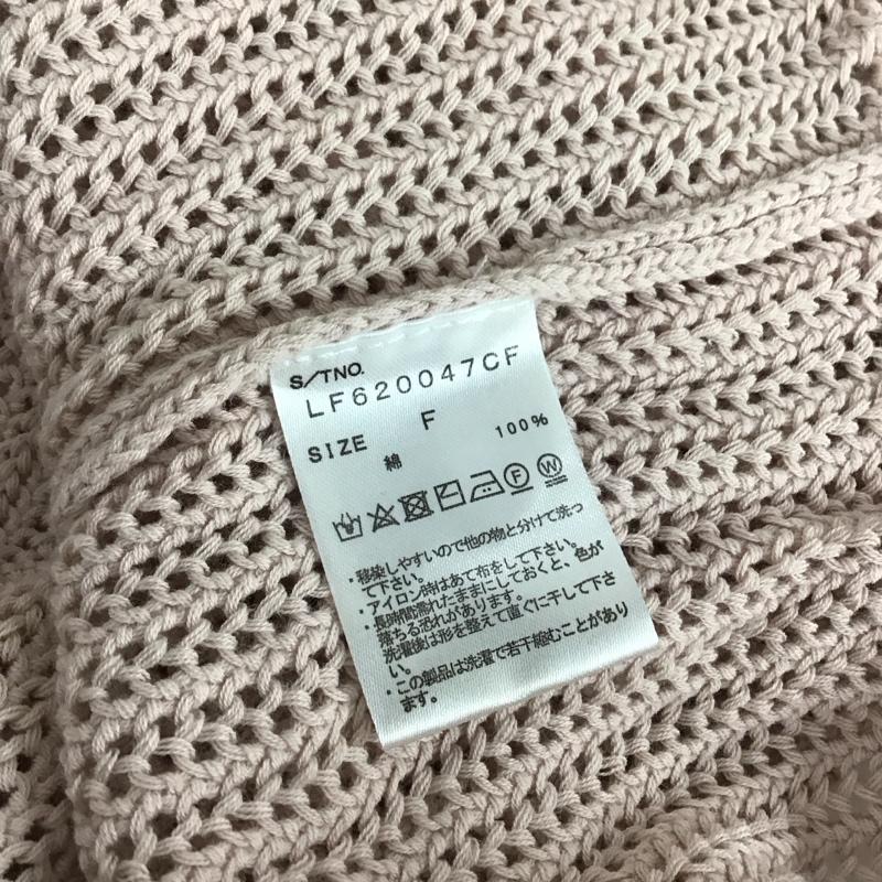 ローリーズファーム LOWRYS FARM ニット、セーター 長袖 FREE 無地 桃 / ピンク / pink レディース USED 古着 中古 10157578