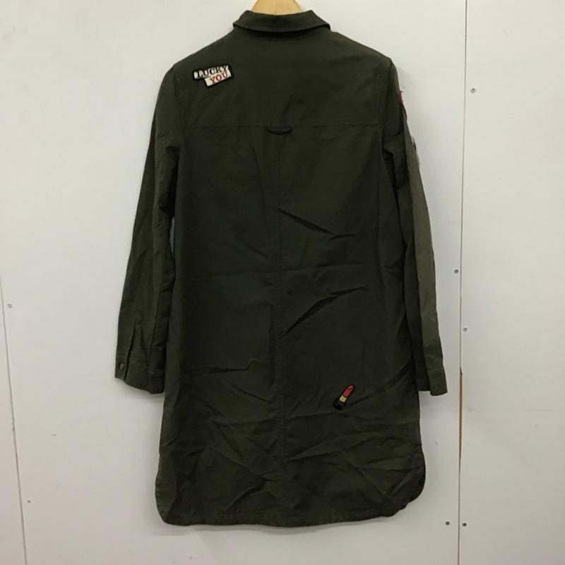 ザラ ZARA ワンピース ミニスカート M 無地 カーキ / カーキ / khaki レディース USED 古着 中古 10157581