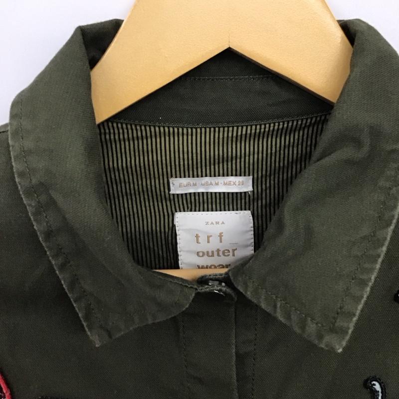 ザラ ZARA ワンピース ミニスカート M 無地 カーキ / カーキ / khaki レディース USED 古着 中古 10157581