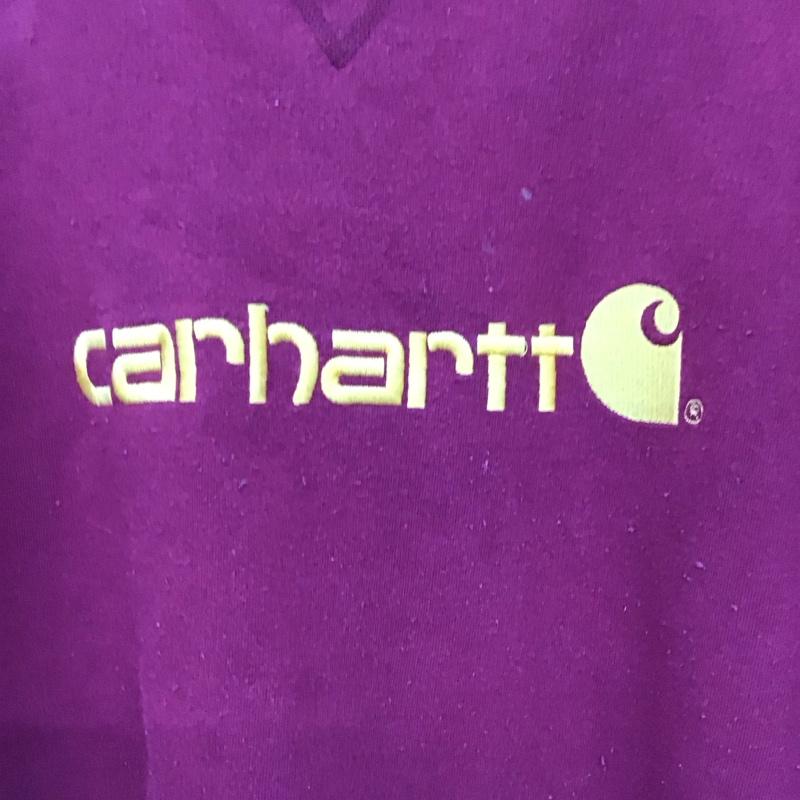 カーハート Carhartt トレーナー 長袖 長袖トレーナー L ロゴ、文字 えんじ / ワインレッド / dark red メンズ USED 古着 中古 10157582