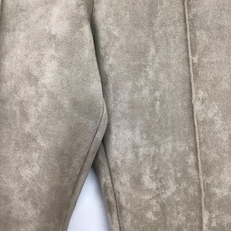 ムルーア MURUA パンツ スラックス 012060700101 バックスリットスウェードパンツ FREE 無地 ベージュ / ベージュ / beige レディース USED 古着 中古 10157583