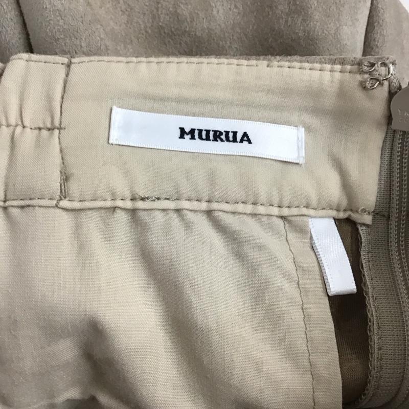 ムルーア MURUA パンツ スラックス 012060700101 バックスリットスウェードパンツ FREE 無地 ベージュ / ベージュ / beige レディース USED 古着 中古 10157583