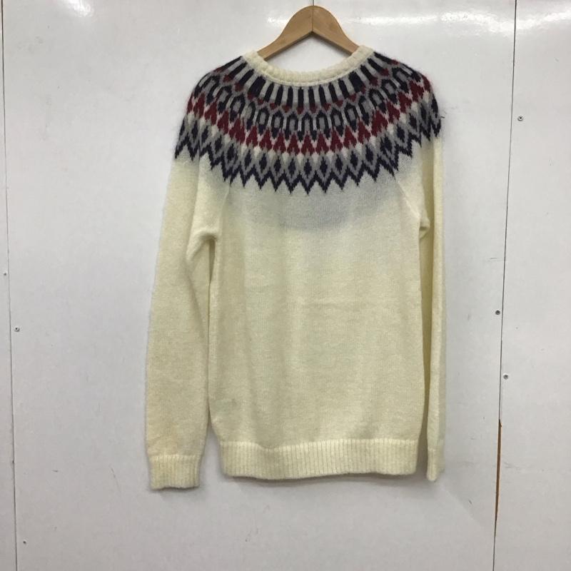 ブラックレーベルクレストブリッジ BLACK LABEL CRESTBRIDGE ニット、セーター 長袖 長袖ニットカットソー クルーネック セーター L プリント マルチカラー / マルチカラー / multicolor メンズ USED 古着 中古 10157584