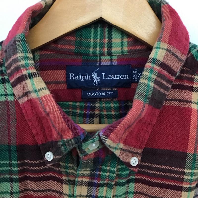 ラルフローレン RALPHLAUREN シャツ、ブラウス 長袖 長袖シャツ チェックシャツ カラーシャツ XL チェック マルチカラー / マルチカラー / multicolor メンズ USED 古着 中古 10157586