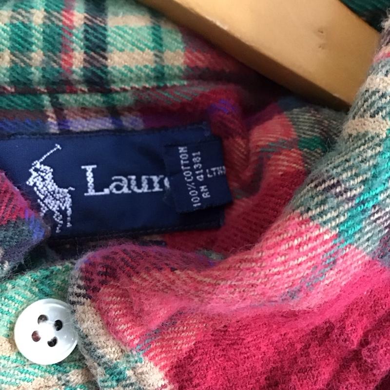 ラルフローレン RALPHLAUREN シャツ、ブラウス 長袖 長袖シャツ チェックシャツ カラーシャツ XL チェック マルチカラー / マルチカラー / multicolor メンズ USED 古着 中古 10157586